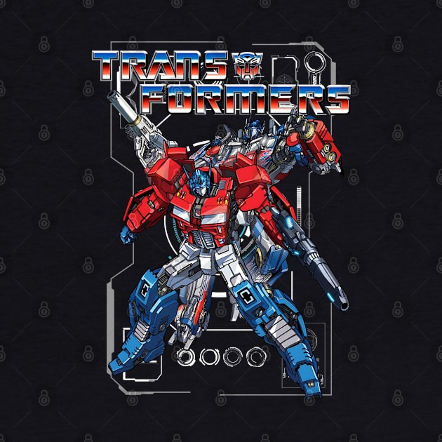 Neon Transformers Optimus Prime by Polos